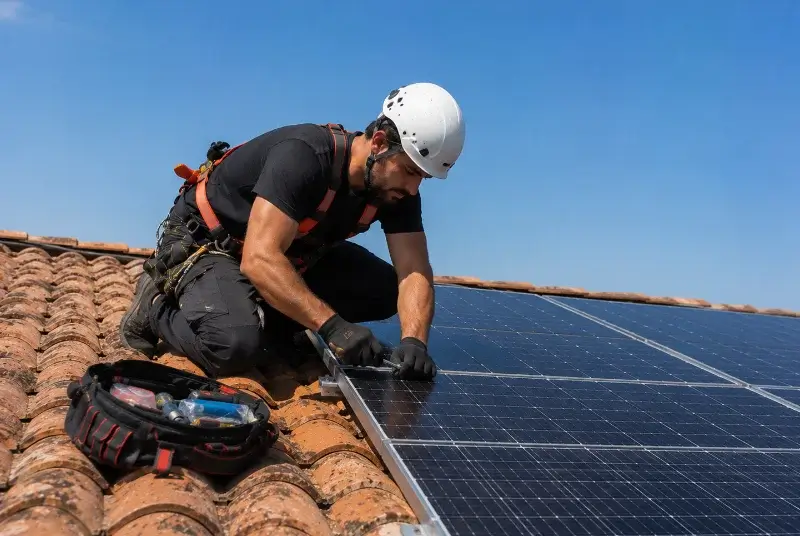 Maintenance et monitoring de panneaux solaires à Saint-Marcellin